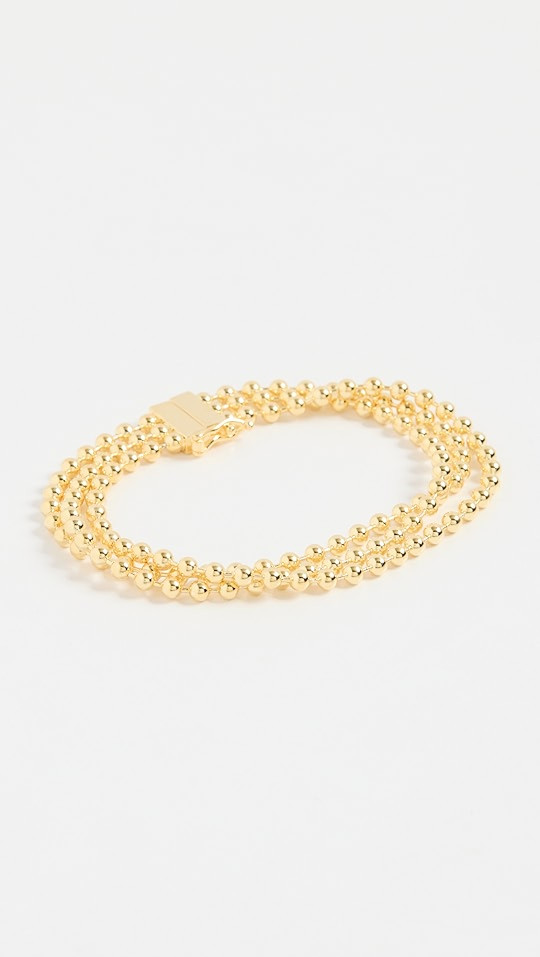 By Adina Eden Triple Row Beaded Ball Bracelet | SHOPBOP | Shopbop