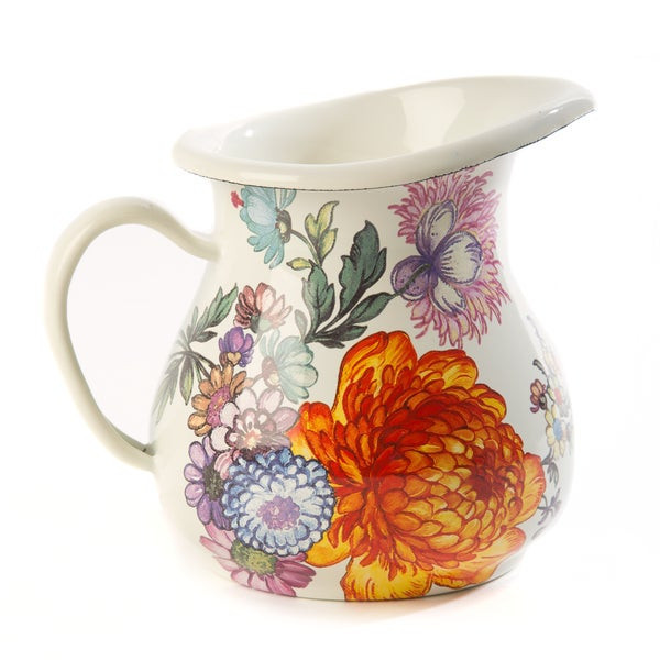 MacKenzie-Childs White Flower Market Creamer | MacKenzie-Childs