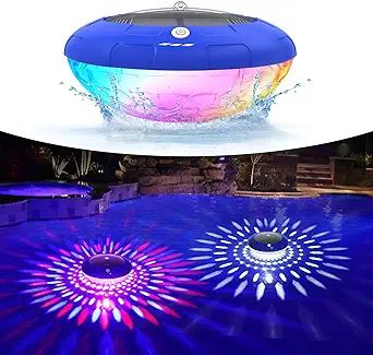 FirstE Solar Floating Pool Lights, RGB Color Changing Pool Floating Lights, IP68 Waterproof LED S... | Amazon (US)