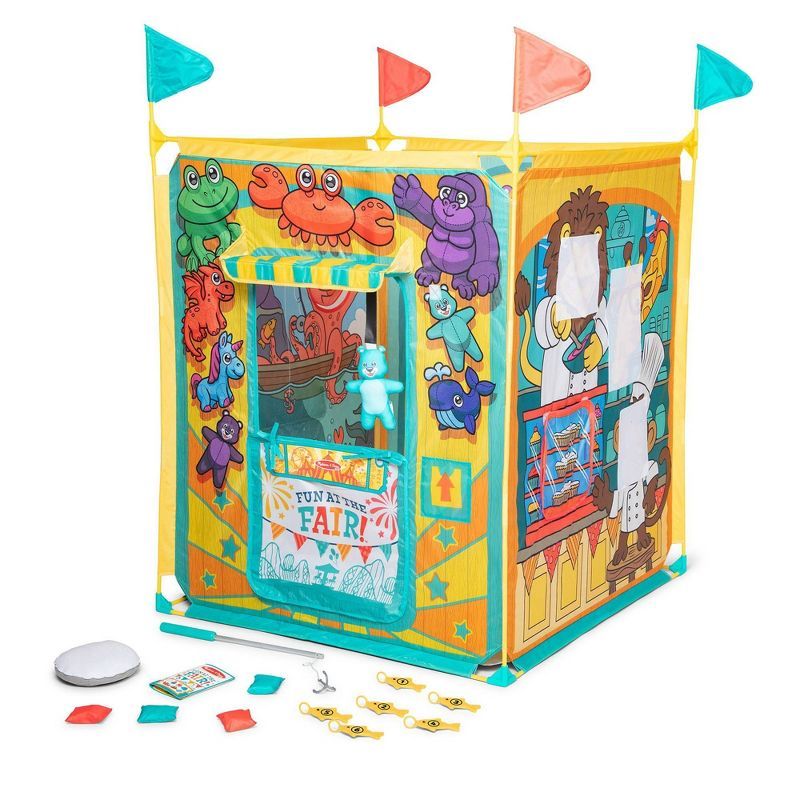 Melissa & Doug Fun at the Fair! Game Center Play Tent - 4 Sides of Activities | Target