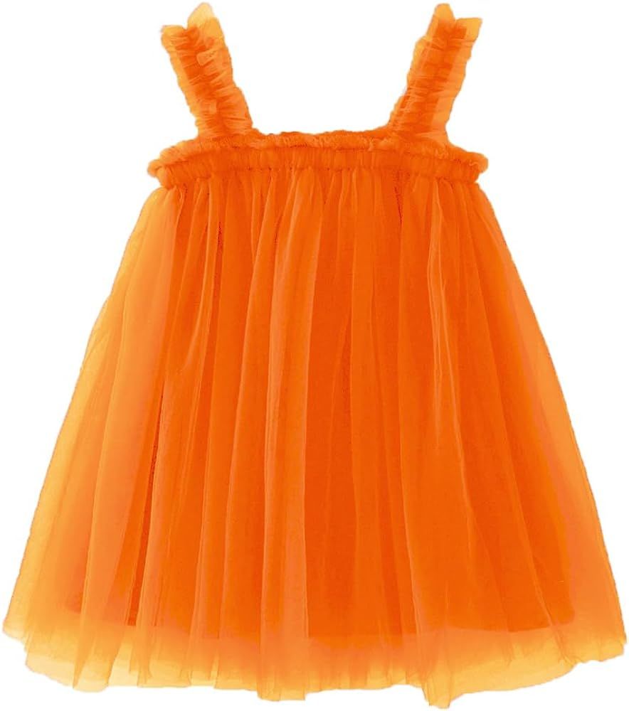 Ncycullo Baby Girl Tutu Dresses Infant Sleeveless Dress Toddler Rainbow Tulle Dress Princess Soft... | Amazon (US)