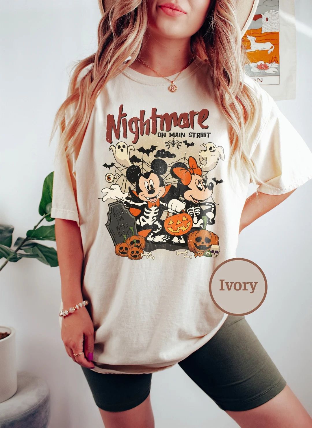 Vintage Mickey Minnie Halloween Shirt Disney Halloween - Etsy | Etsy (US)