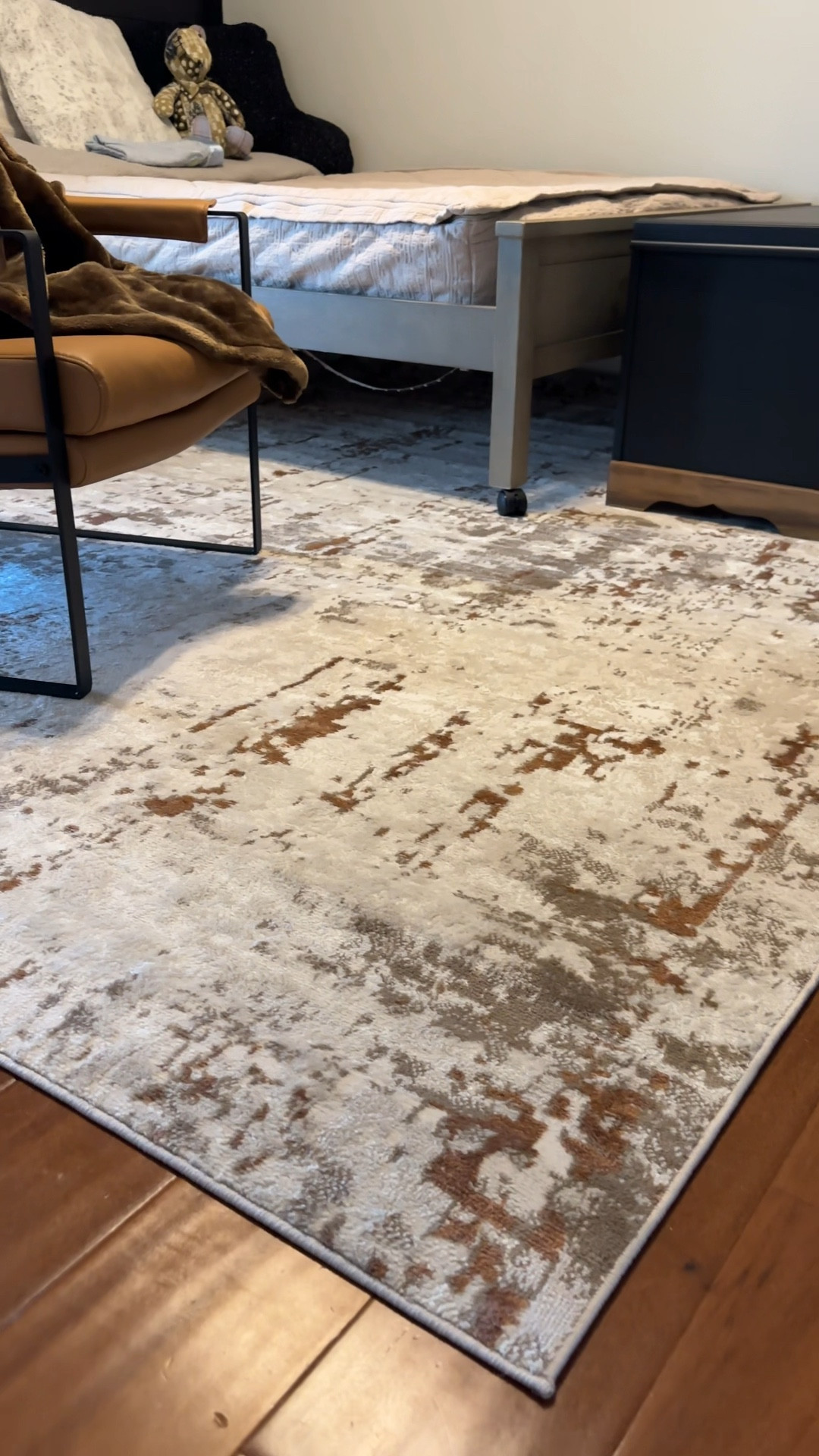 I love how this rug really cozied up my son’s bedroom. I feel like a large rug in the bedroom is a must with hardwood floors. I found this affordable rug at Wayfair and it ties in all of the colors in my son’s room perfectly. I love how flat it laid as soon as it was unrolled! 

#LTKsalealert #LTKhome #LTKVideo