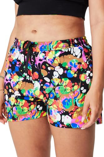 Fabletics Women's The One Short 3'' - Women's, XXS, Black Kaleidoscopic | Amazon (US)