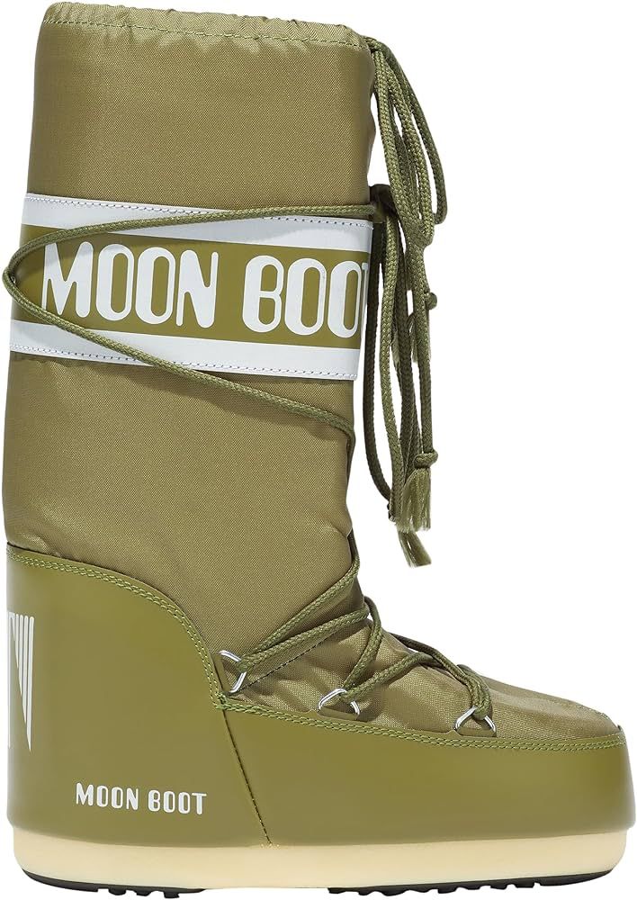 Amazon.com: Moon Boot, Icon Nylon Unisex Boots, 39/41, Khaki : Luxury Stores | Amazon (US)