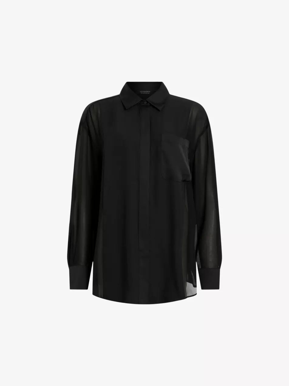 Jody relaxed-fit long-sleeve recycled-polyester shirt | Selfridges