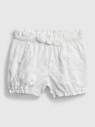 Baby Eyelet Bubble Shorts | Gap (US)