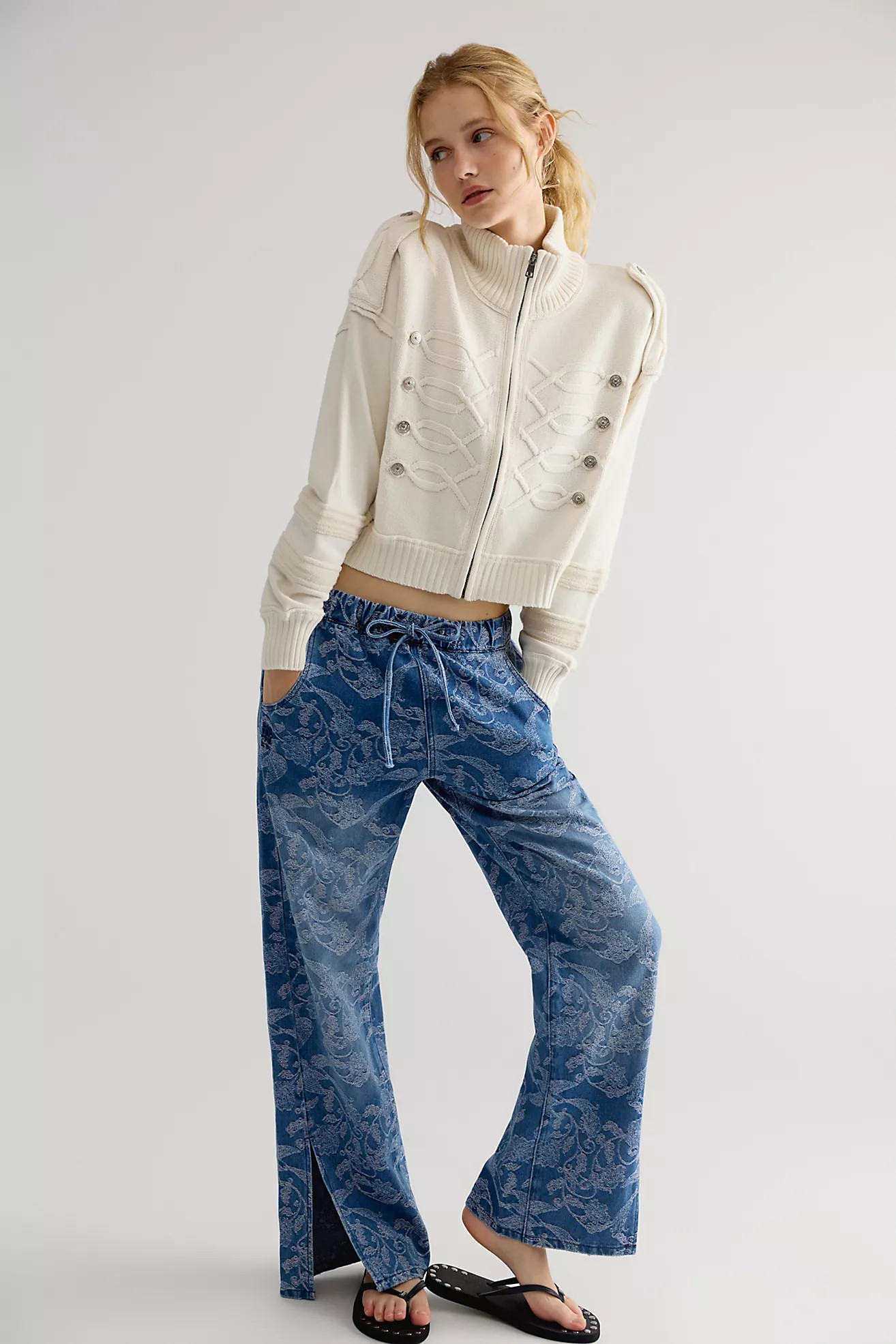 OneTeaspoon Roadhouse Pull-On Wide-Leg Jeans | Free People (Global - UK&FR Excluded)