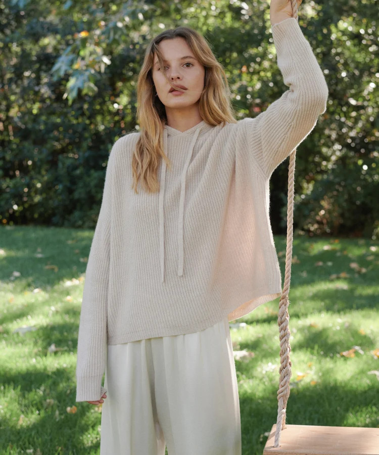 Cashmere Fisherman Hoodie | Jenni Kayne