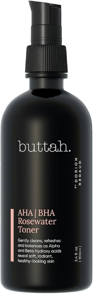 Buttah Skin by Dorion Renaud Buttah Rosewater Toner - AHA/BHA Rose Water Toner - Alpha Hydroxy Ac... | Amazon (US)