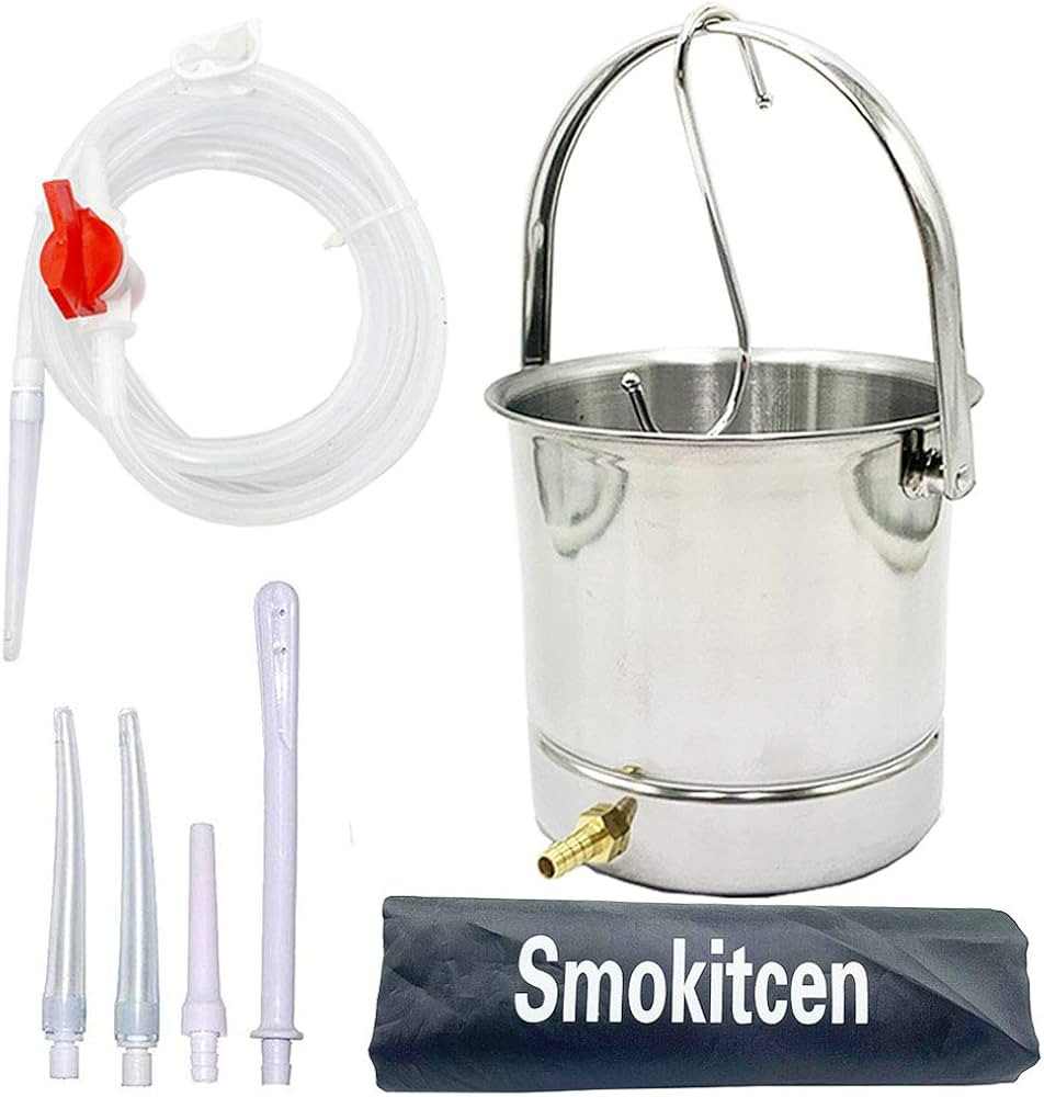 Smokitcen Coffee Enema Bucket Kit Stainless Steel 2 Quart Capacity for Cleansing Detox Enemas | Amazon (US)