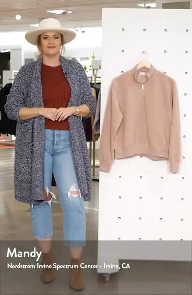 Half Zip Funnel Neck Sweatshirt | Nordstrom