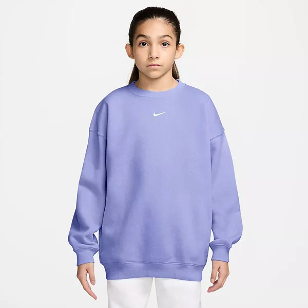 Girls 7-16 Nike Sportswear Studio Oversized Fleece Pullover Hoodie | Kohl's