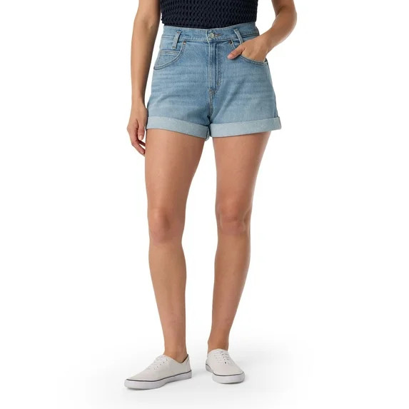 Levi Strauss Signature Shorts Vaqueros de Línea A para Mujer y Mujer Talla Plus, Tallas 2-18 | Walmart (US)