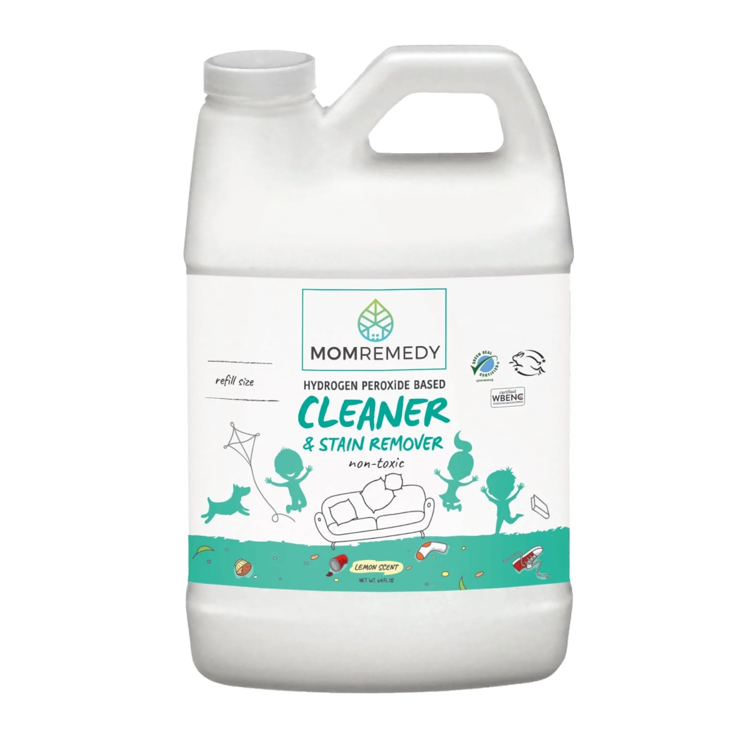 MomRemedy Hydrogen Peroxide Based Eco-Friendly Everything Household Cleaner & Stain - 64 Oz Refil... | Walmart (US)