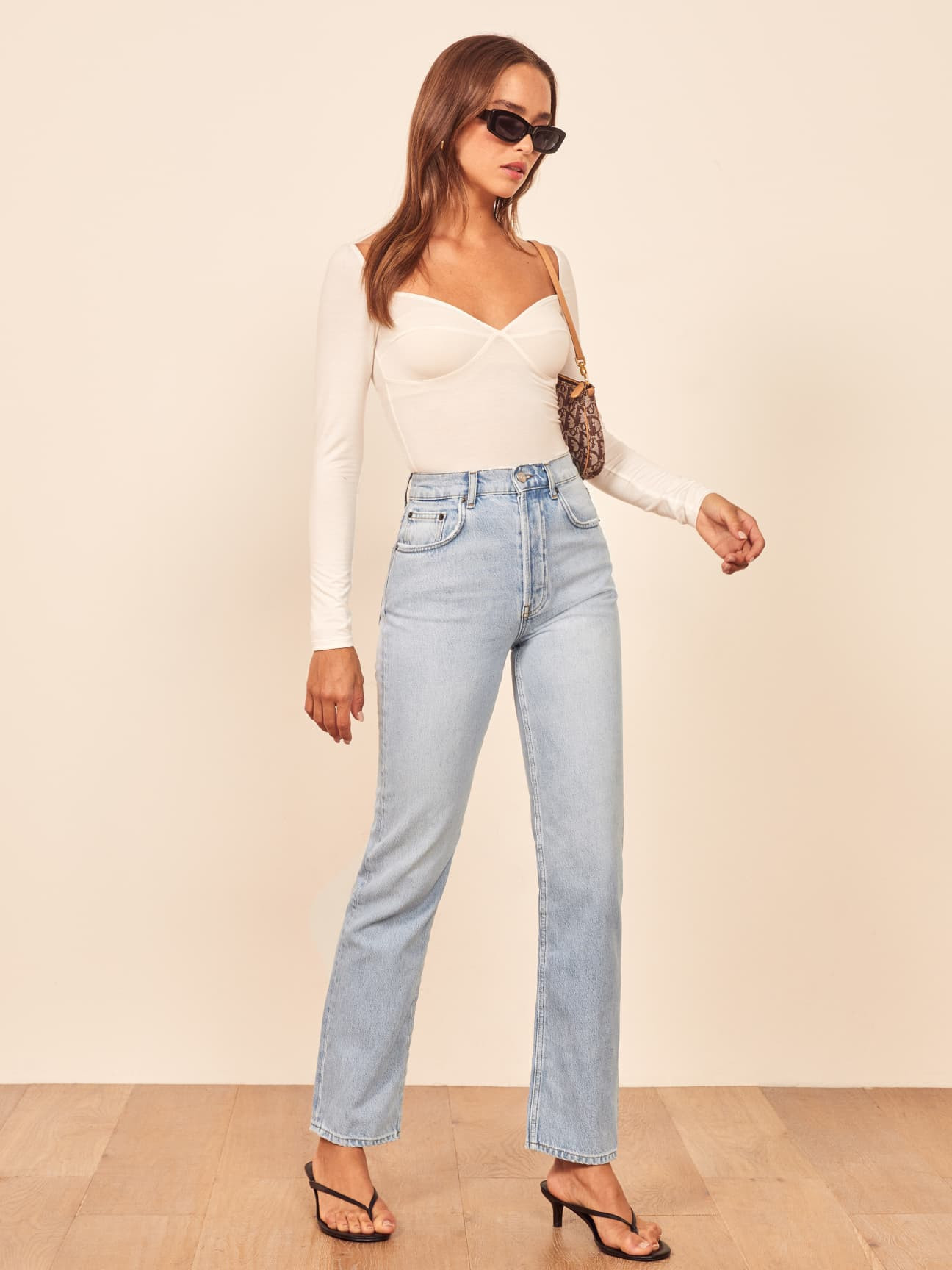 Cynthia High Rise Straight Jeans | Reformation (Global)