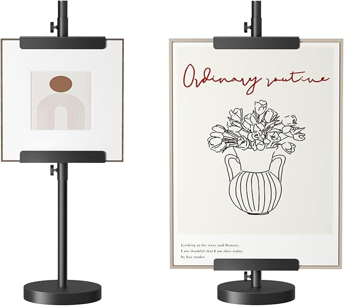 DTK Tabletop Easel,Height Adjustable Easel Stand for Picture Frame up to 24.8"H,Poster Stand,Art ... | Amazon (US)
