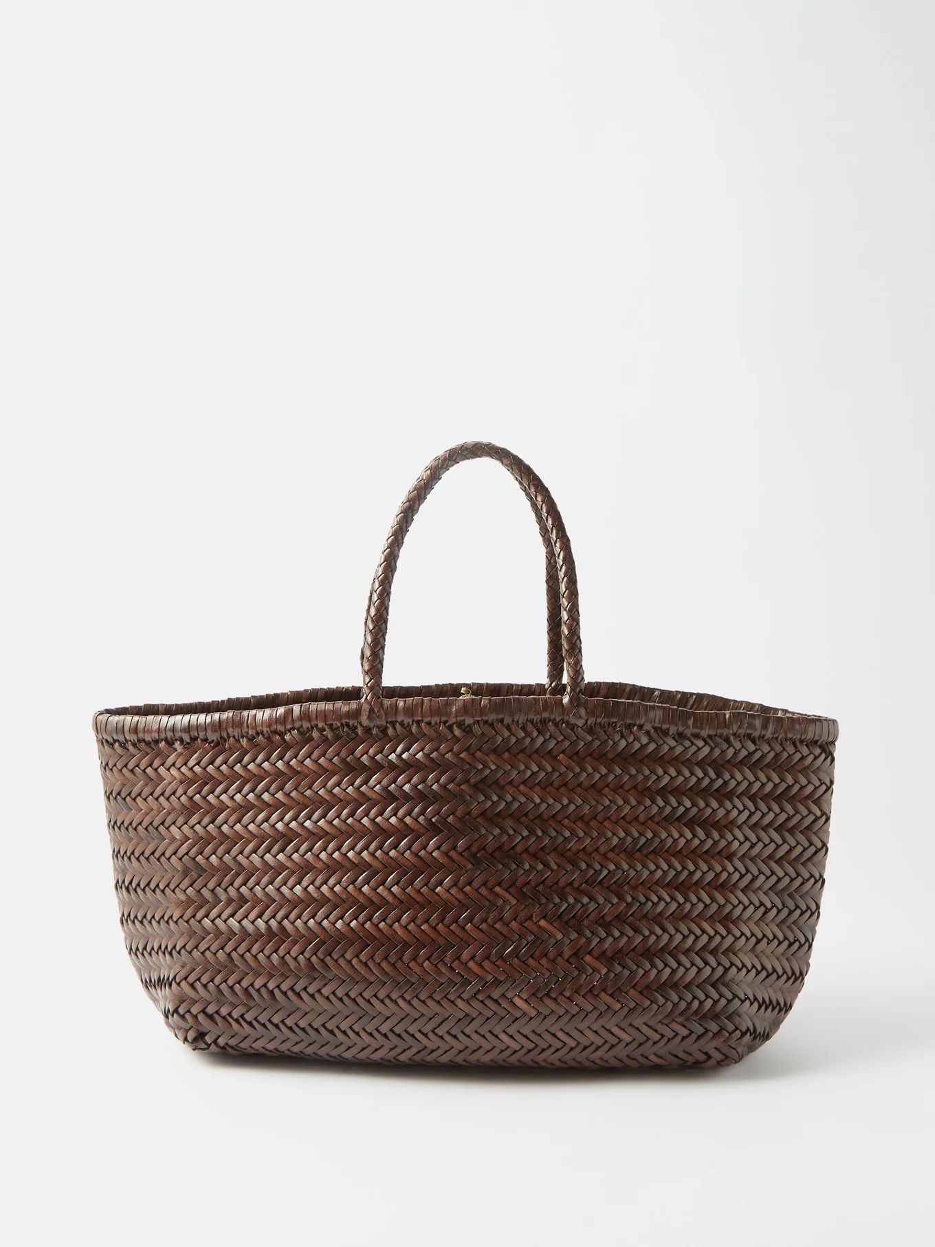 Triple Jump large woven-leather basket bag | Matches (UK)
