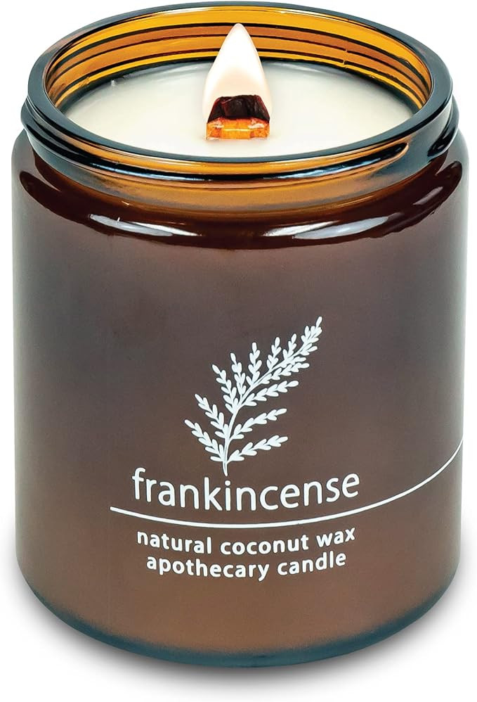 Hemlock Park Crackling Wood Wick Candle Handcrafted with Natural Coconut Wax (Standard 8 oz, Fran... | Amazon (US)