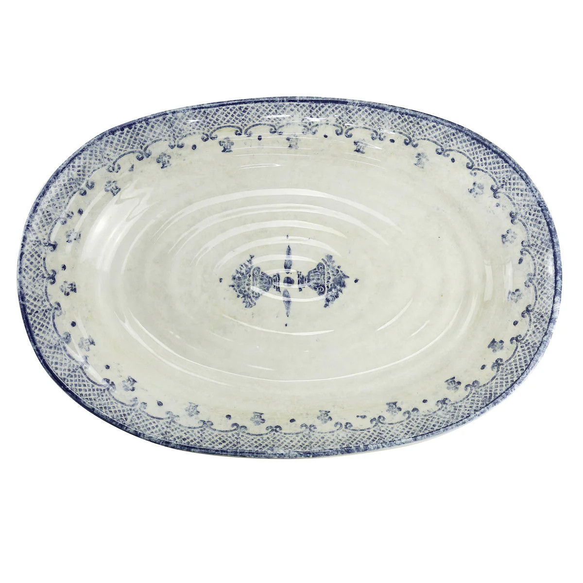 Burano Large Oval Platter | Arte Italica & Crown Linen Designs