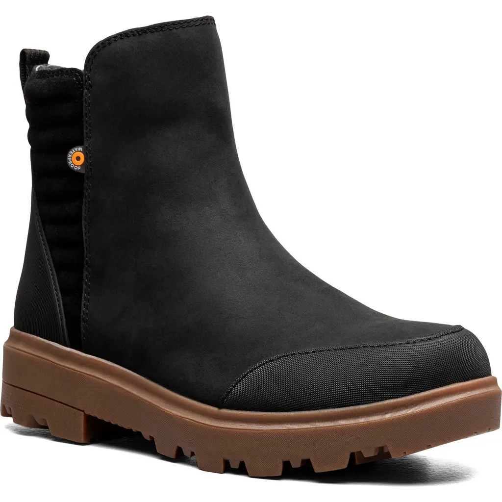Bogs Holly II Waterproof Leather Boot in Black at Nordstrom, Size 7.5 | Nordstrom