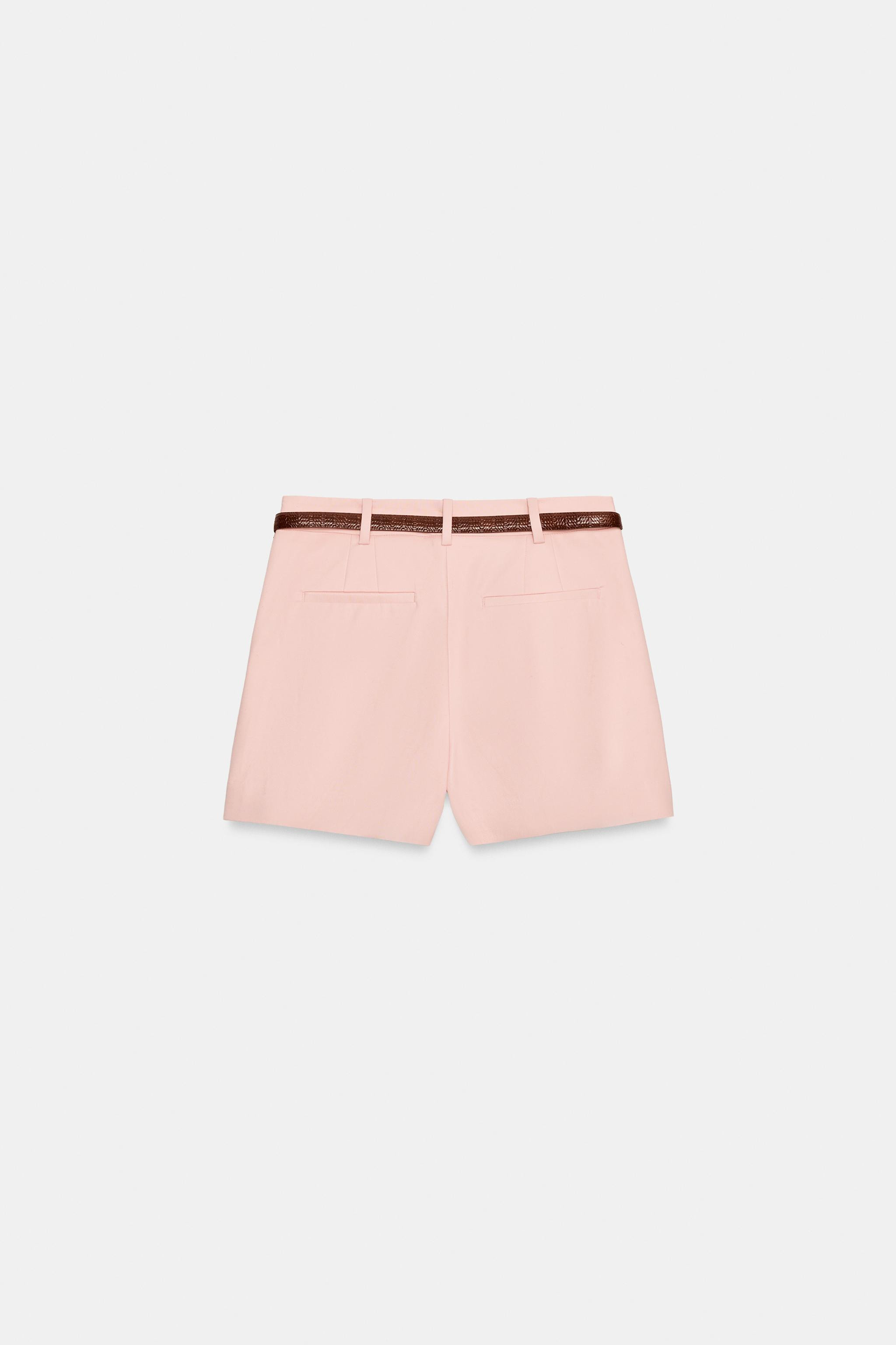 BELTED PLEATED SHORTS | Zara US