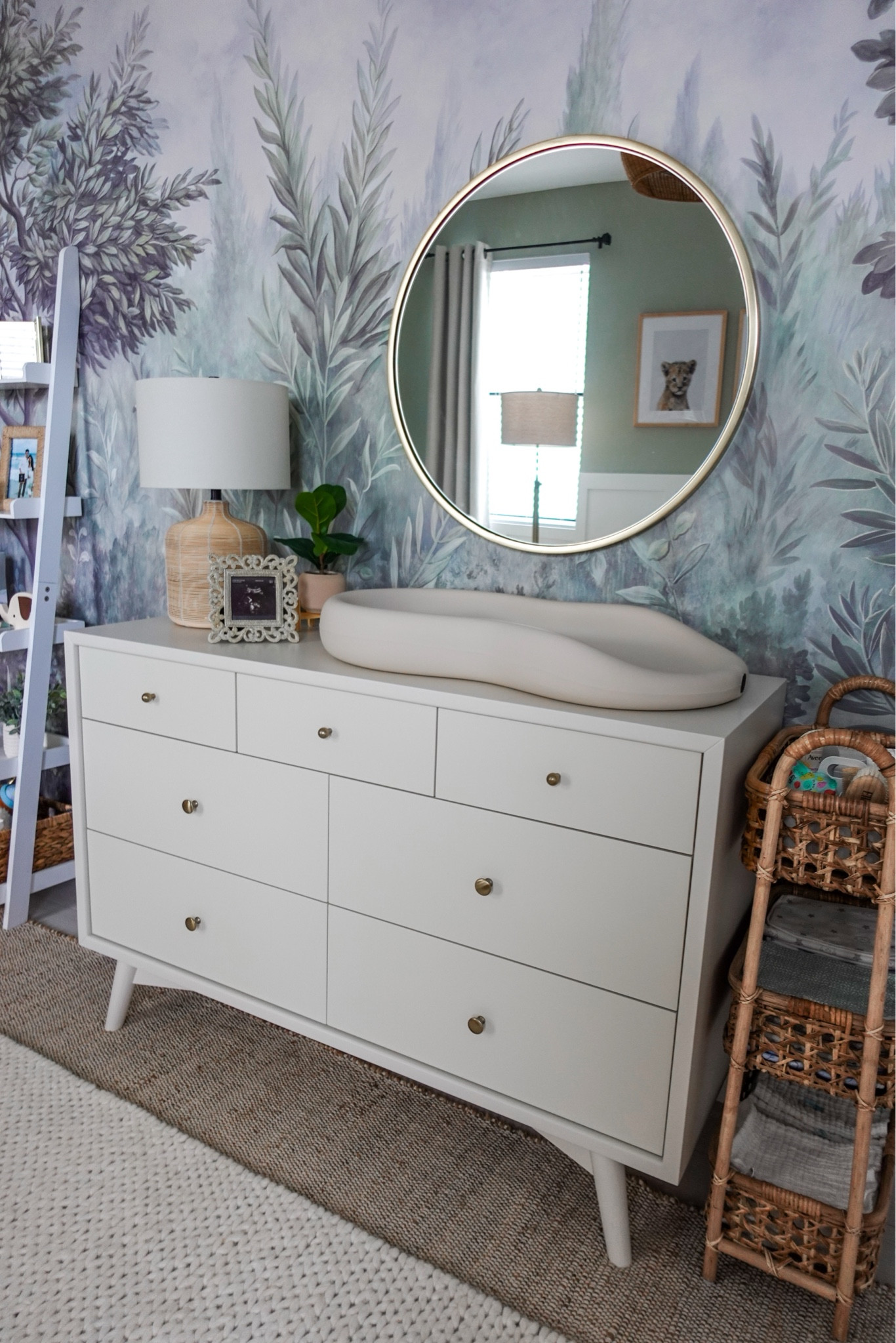 Our nursery dresser/changing table. Amazing storage space and beautifully crafted. All things linked!