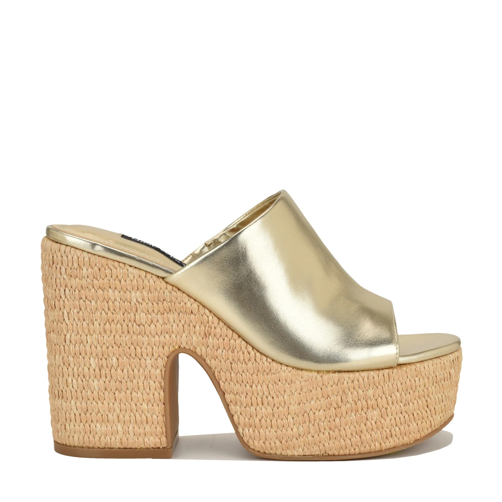 Women's Olley Platform Slide Sandals - Platino | Nine West | Nine West (US)