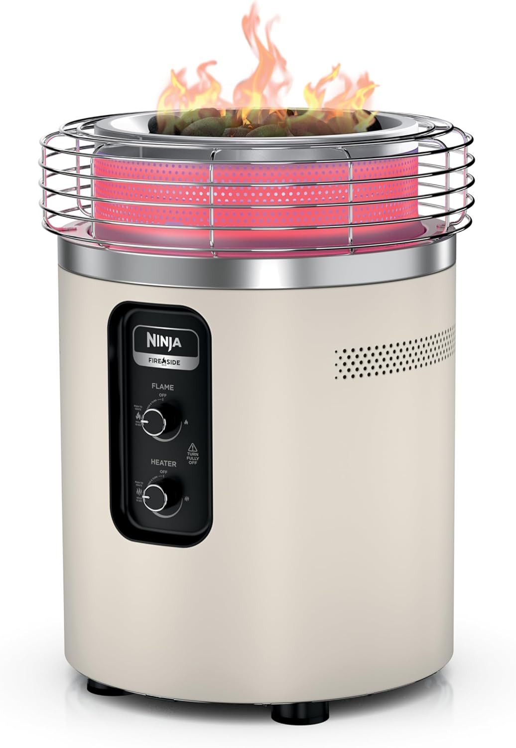Ninja Fireside360 Fire Pit/Heater, 80,000 BTU, 3 Modes, Push Start, Stone | Amazon (US)