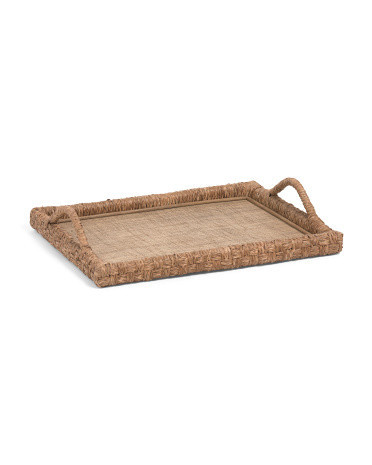 27x21 Large Rectangular Chunky Woven Bankuan Tray | Marshalls