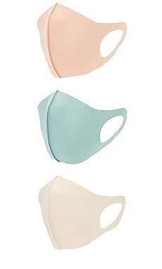 8 Other Reasons Mask Set of 3 in Cream, Tan & Green from Revolve.com | Revolve Clothing (Global)