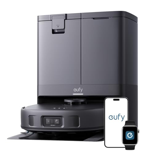 eufy X10 Pro Omni Robot Vacuum and Mop Combo, 8,000 Pa, Dual Mops with 12 mm Auto-Lift and Carpet Detection, AI Obstacle Avoidance, Auto Mop Washing&Drying, Self-Emptying, Self-Refilling | Amazon (US)