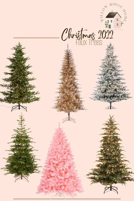 Christmas trees // holiday // home decor // faux tree

#LTKhome #LTKSeasonal #LTKHoliday