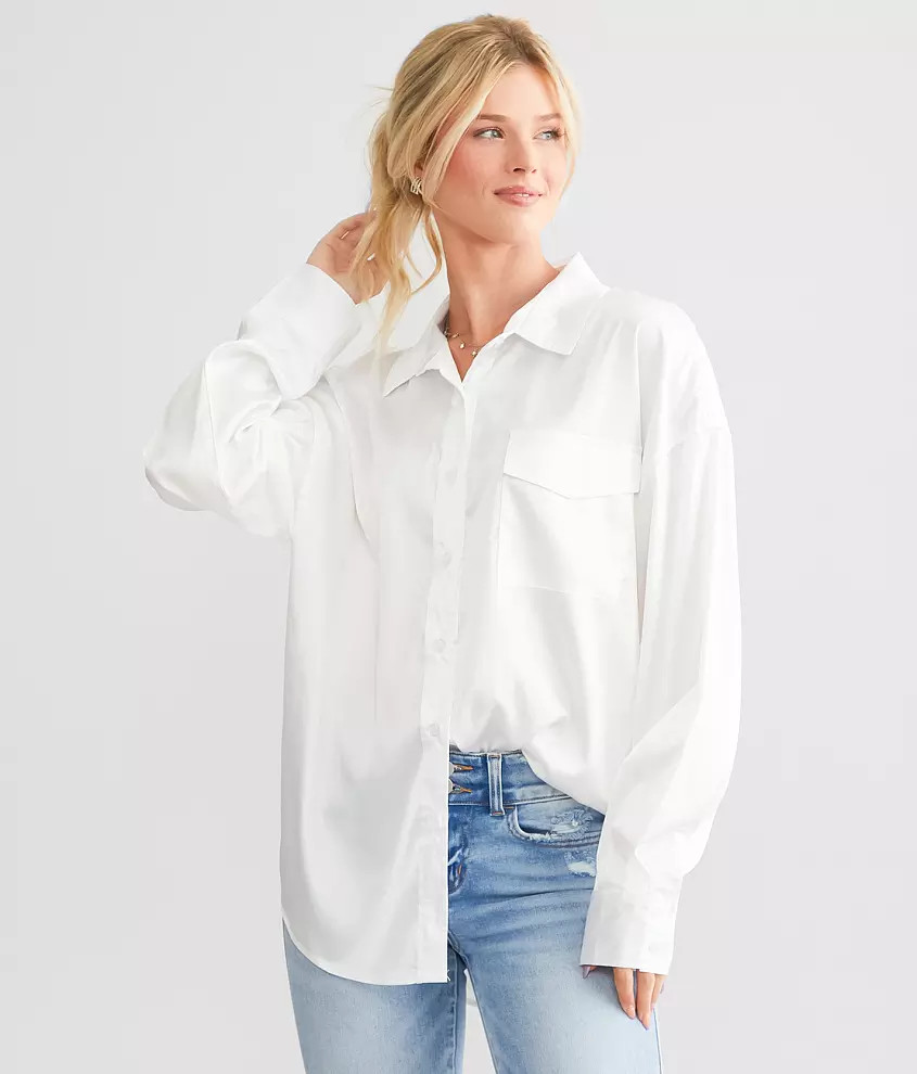 Papermoon Satin Shirt | Buckle