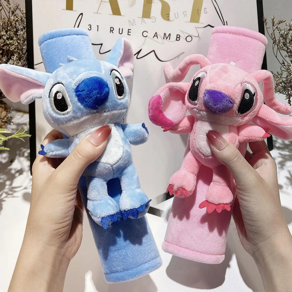 Anime Plush Shoulder Sleeve Disney Kawaii Stitchs Seat Belt Guard Protection Pad Cartoon Universa... | AliExpress (US)