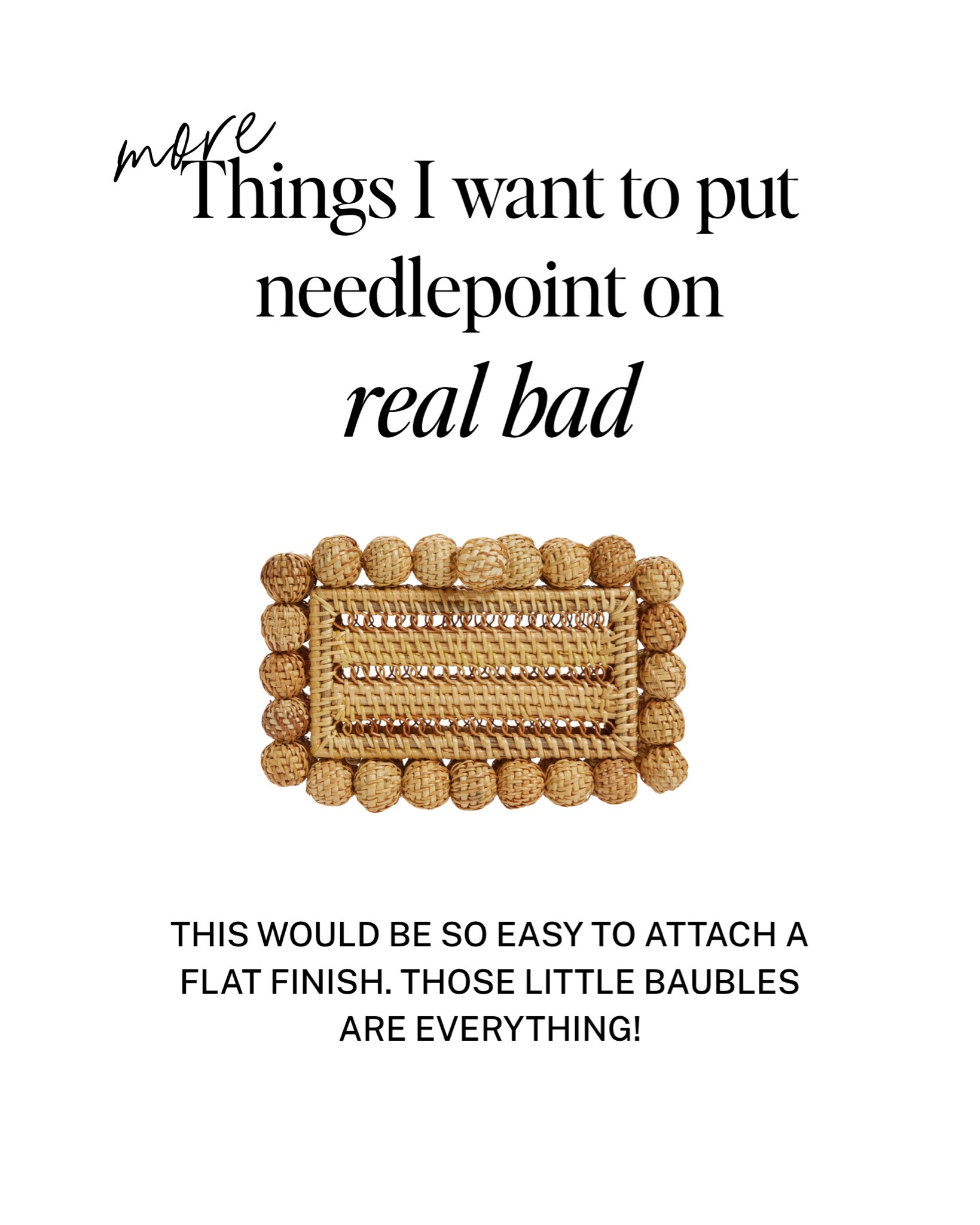 Looking for a fresh way to finish your needlepoint? Want something fun and different? I got you!

I've rounded up my favorite finds this week of things I want to add needlepoint to.  Some are from the Nordstrom Sale, some are from Amazon and some are in your least expected places!

#LTKOver40 #LTKHome #LTKSaleAlert
