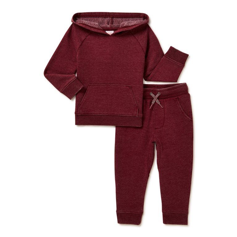 Wonder Nation Baby and Toddler Unisex Athleisure Outfit Set, 2-Piece, Sizes 12M-5T - Walmart.com | Walmart (US)