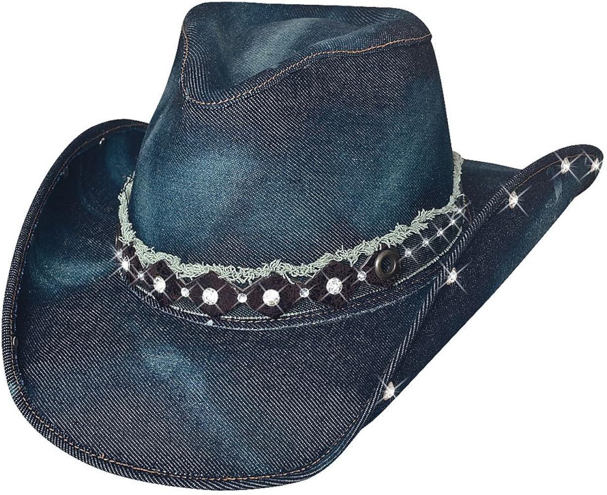 Bullhide Better Than Yesterday - Womens Denim Cowgirl Hat (Small) | Amazon (US)