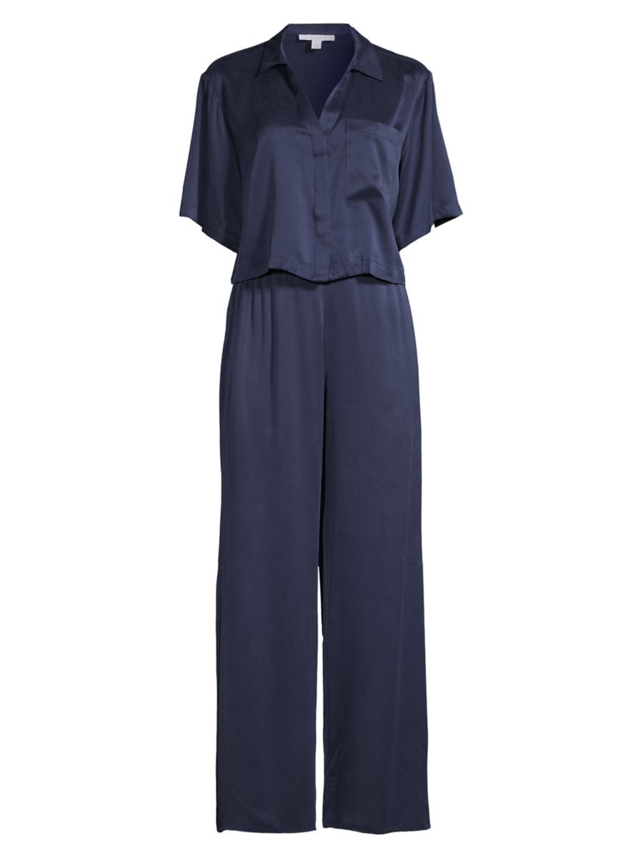 Two-Piece Silk Pajama Set | Saks Fifth Avenue