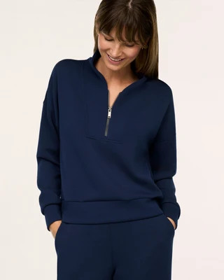 SPANX AirEssentials® Shawl Collar Half Zip | Spanx