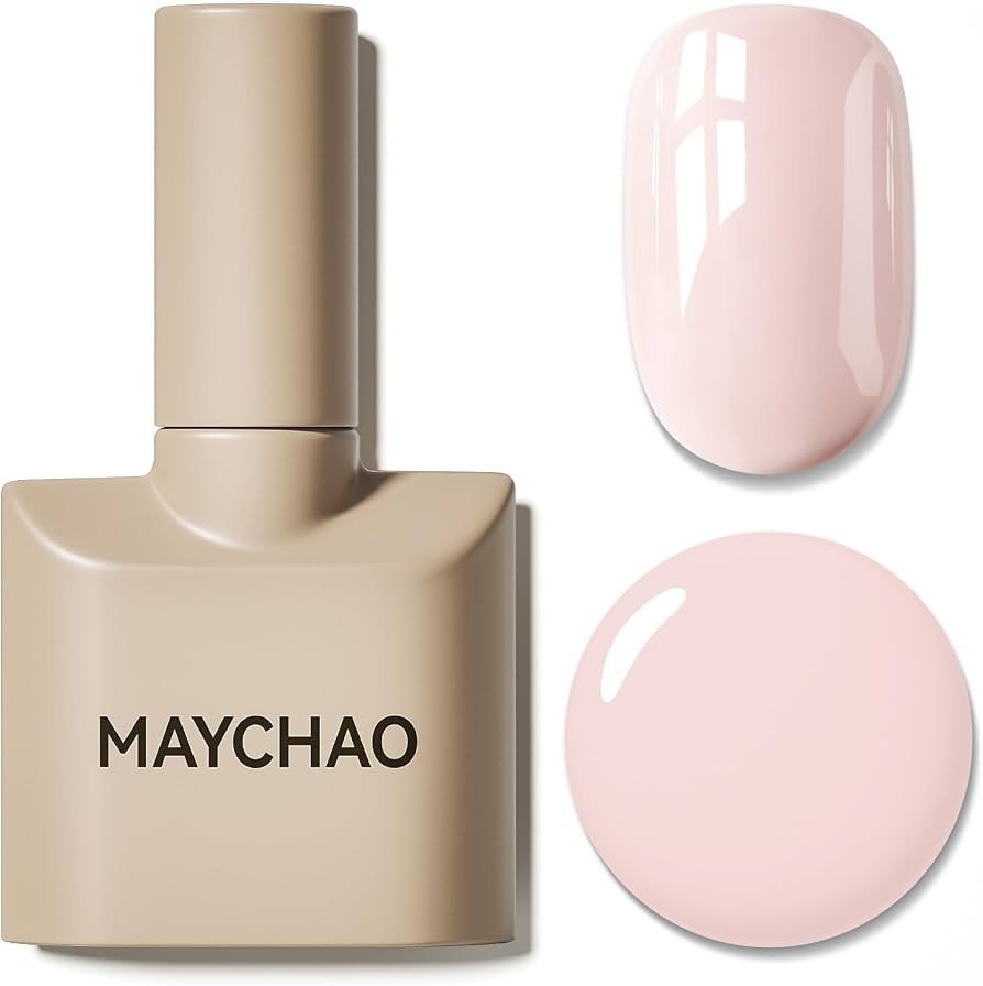 MAYCHAO 15ML Ballet Slippers Gel Nail Polish, Baby Pink Gel Polish Soak Off UV LED Curing for Nai... | Amazon (US)