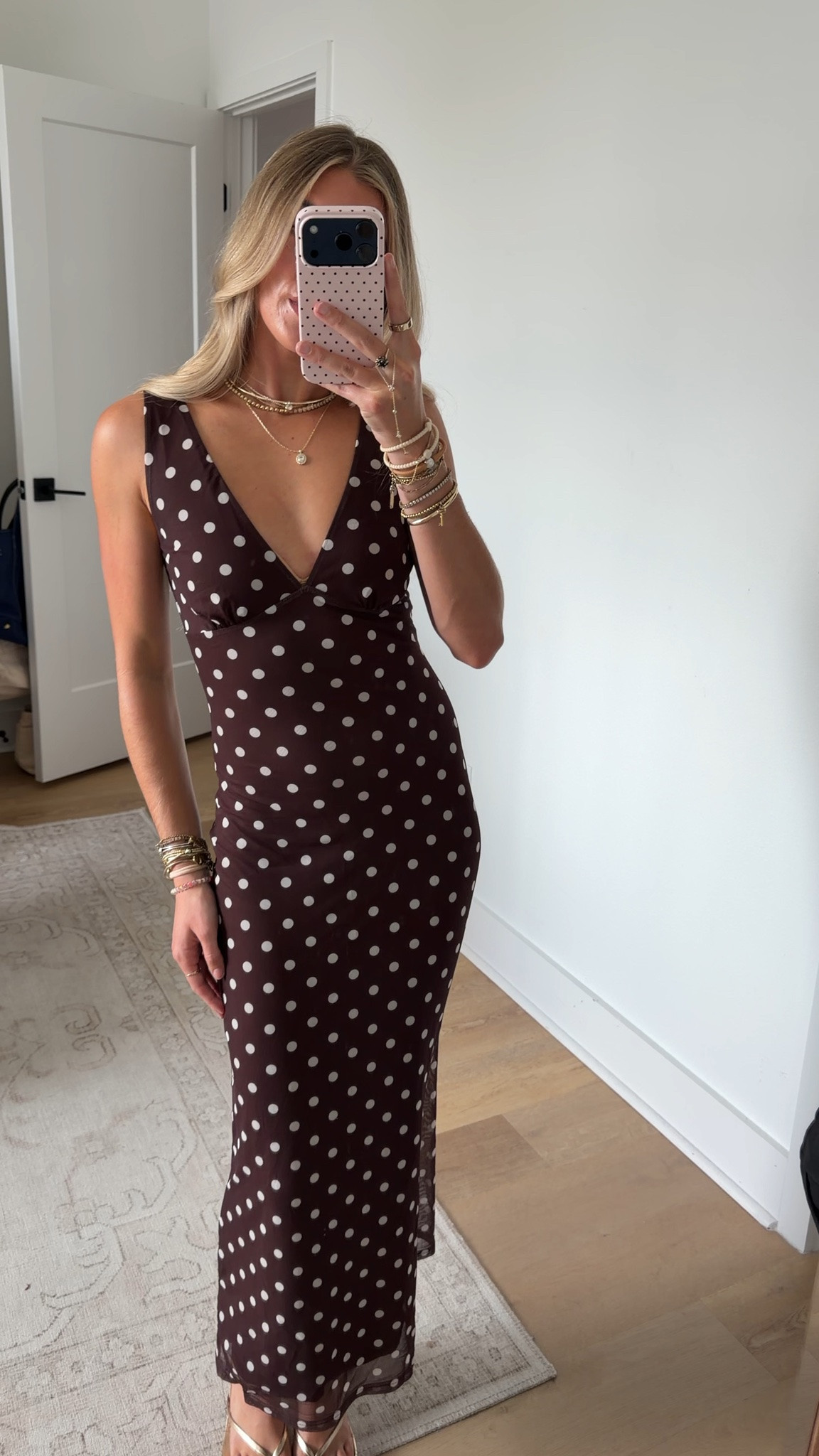 Amazon size XS Wenrine Womens Summer Polka Dot Maxi Dress Mesh V Neck Wedding Guest Dress
Sexy Deep V Neck, Sleeveless, Bodycon, Backless, Stretchy, Slim Fit, Party Cocktail, Going Out, Vacation

#LTKootd #LTKSaleAlert #LTKWedding