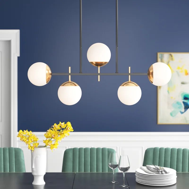 Vicky 5 - Light Sputnik Modern Linear Chandelier | Wayfair North America