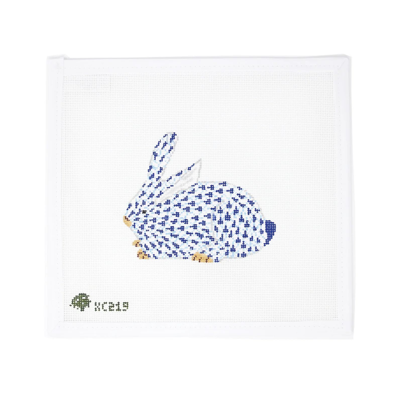 Herend Bunny - Blue | Greystone Needlepoint