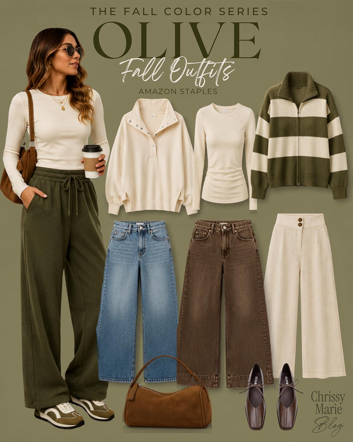 Olive fall outfits because apparently this is the color that makes everything look more expensive with almost no effort. Easy layers, classic pieces, and the kind of fall outfits that work before it’s actually cold enough to commit. 

 #LTKgrwm #LTKootd #LTKSeasonal