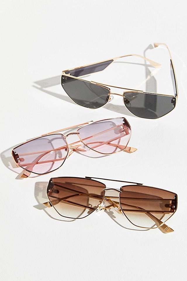 Retrograde Aviator Sunglasses | Free People (Global - UK&FR Excluded)