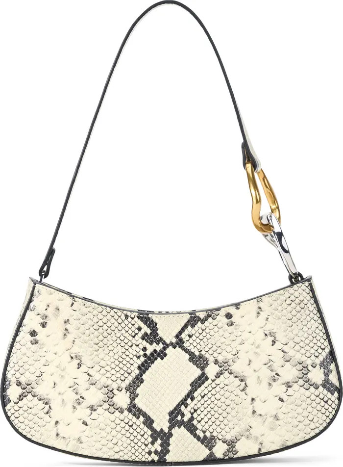 STAUD Ollie Metallic Leather Shoulder Bag | Nordstrom | Nordstrom