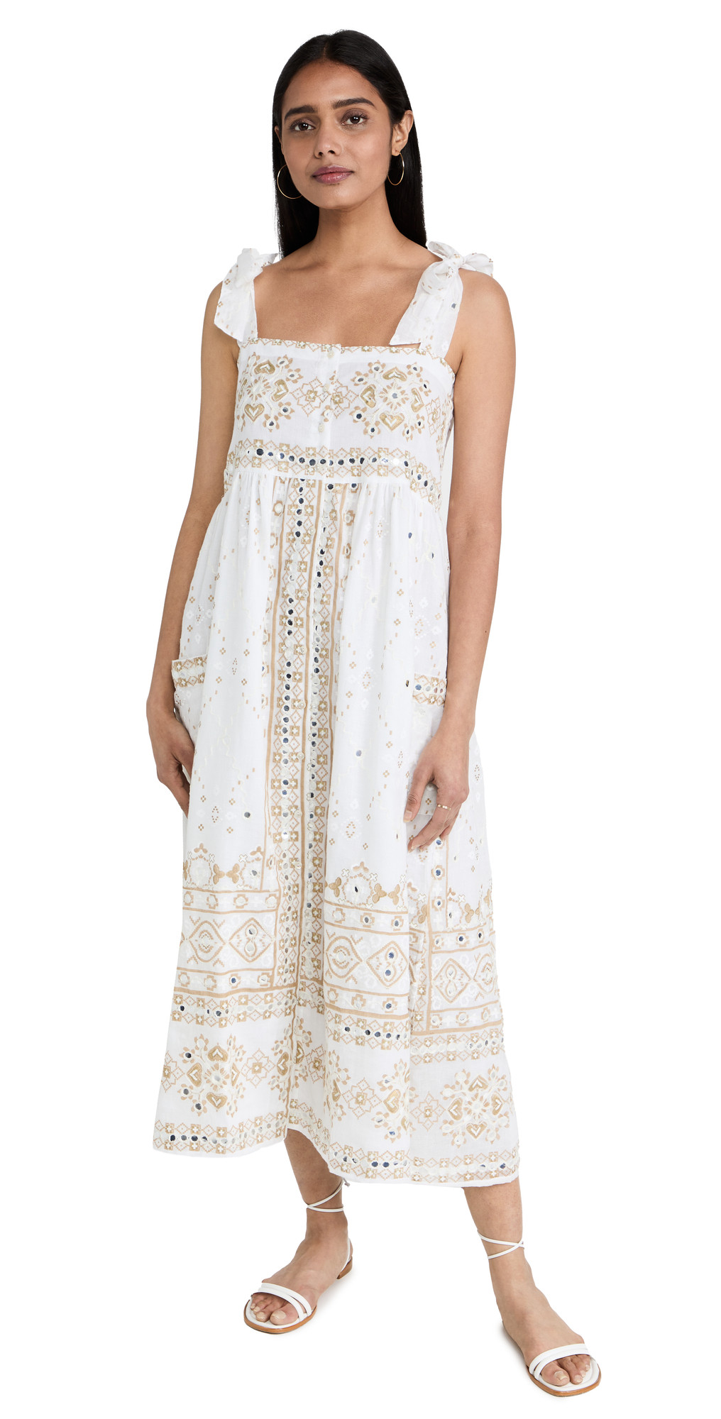 Juliet Dunn Tie Shoulder Dress | Shopbop