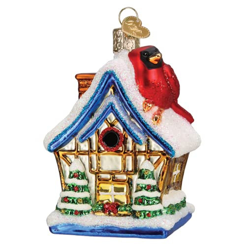 Old World Christmas Cardinal Birdhouse Glass Blown Ornament for Christmas Tree | Amazon (US)