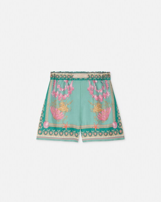Underwater Barocco Silk Shorts | Versace (US)